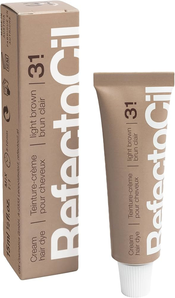 RefectoCil Hair Tinting Kit Includes Cream Hair Dye + Liquid Oxidant 3% + Mixing Brush & Mixing D... | Amazon (US)