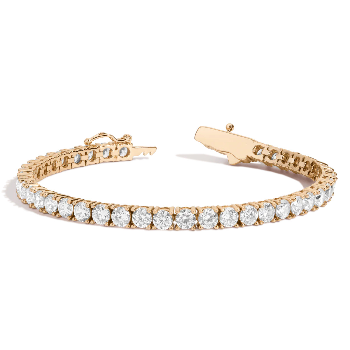 Lab Grown White Sapphire Tennis Bracelet | AUrate New York