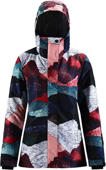 Women's Ski Jacket Snow Coat Snowboard Waterproof Windproof Winter Sport Warm Insulated Hooded | Amazon (US)