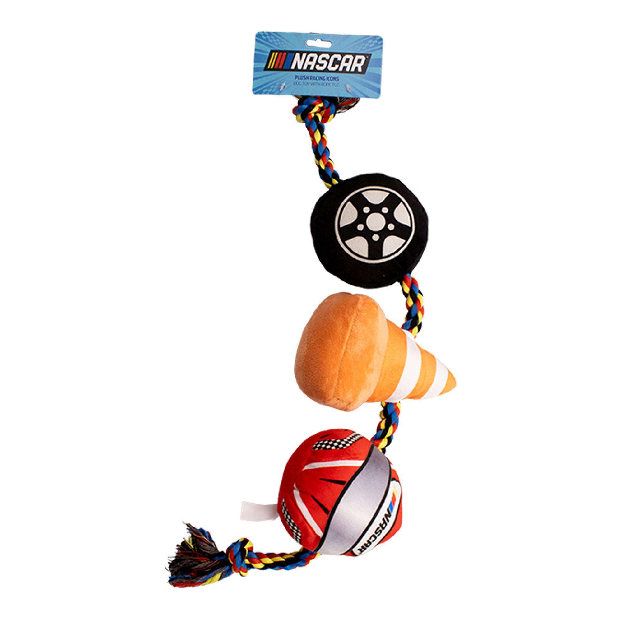 Nascar Jumbo Rope Tug with Racing Icons Dog Toy | PetSmart