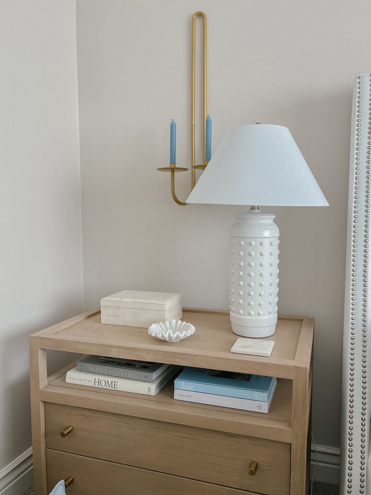 Large candle sconce, nightstand, bedroom decor, home decor 

#LTKHome