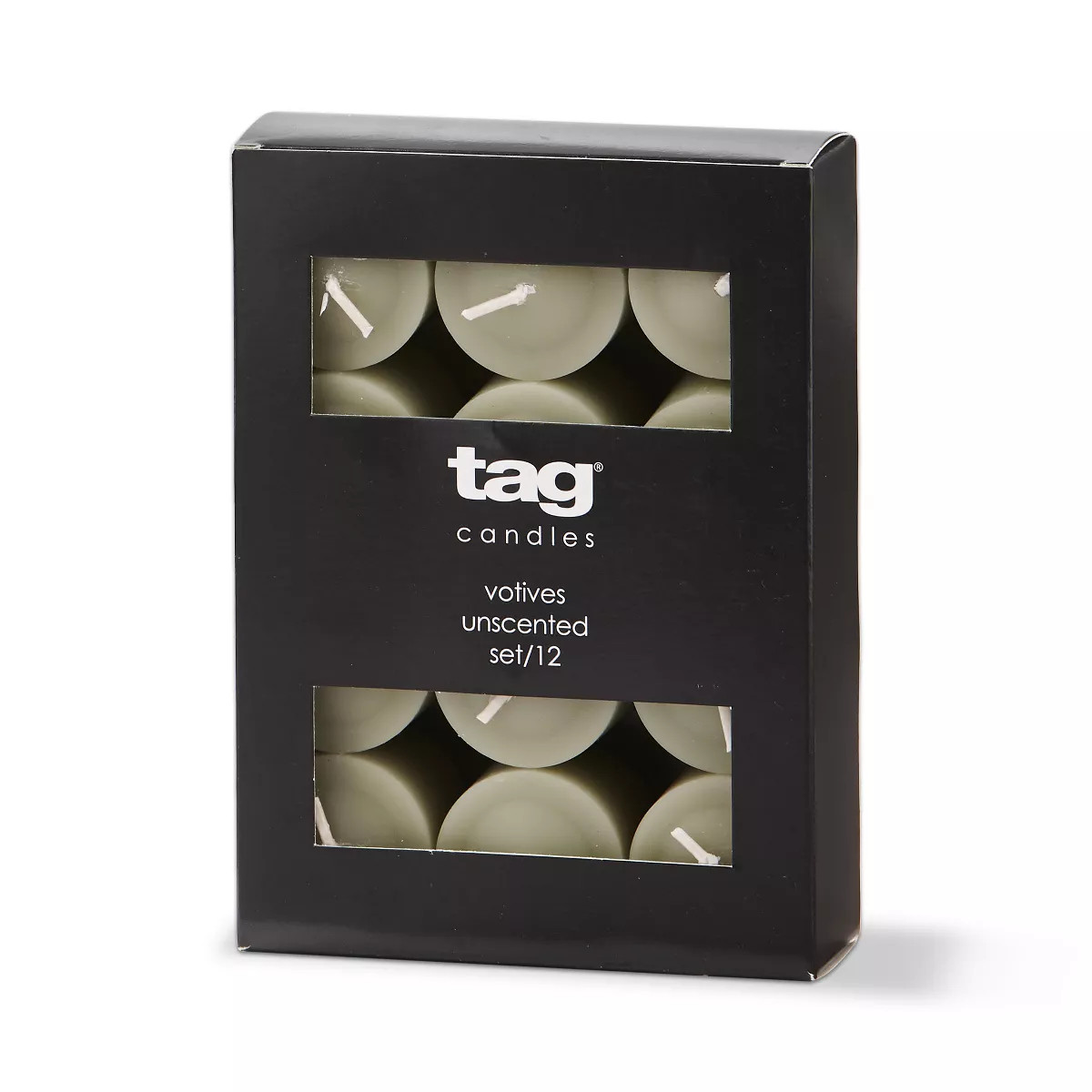 tag Color Studio Votive Candles Set Of 12 Sage Green | Target