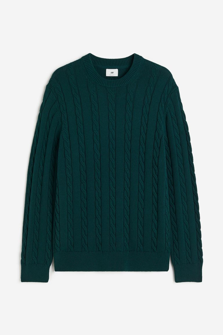 Regular Fit Cable-knit Sweater | H&M (US + CA)