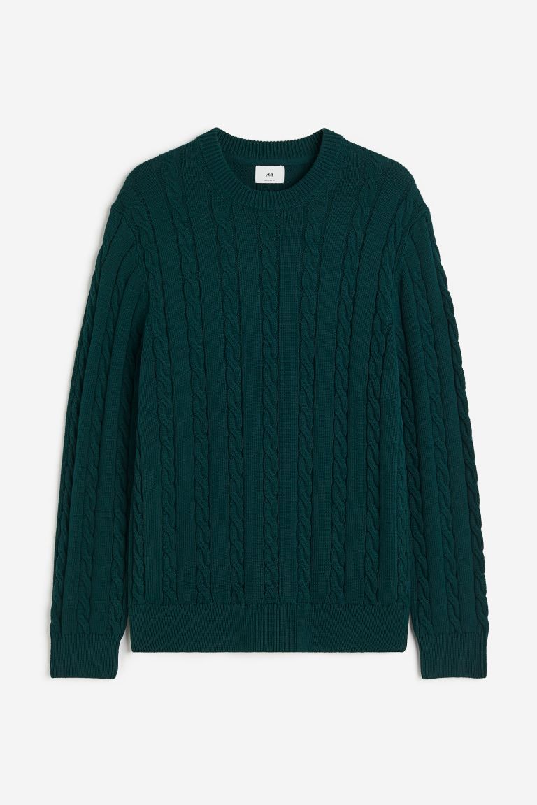 Regular Fit Cable-knit Sweater | H&M (US + CA)