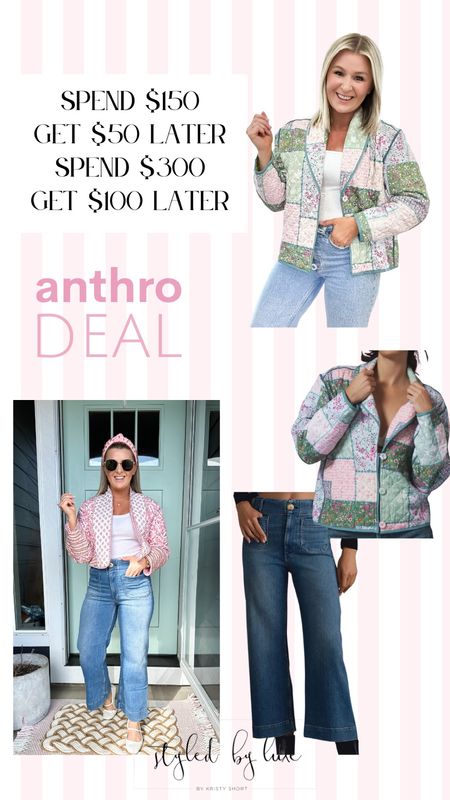 If you’re planning to shop Anthropologie this is a good deal! These are two of my favorite recent purchases but I’m going to link a few other items I have and love.

Wearing a medium petite in the jacket
27 regular in the pants but could use a petite 

#LTKSeasonal #LTKStyleTip #LTKSaleAlert