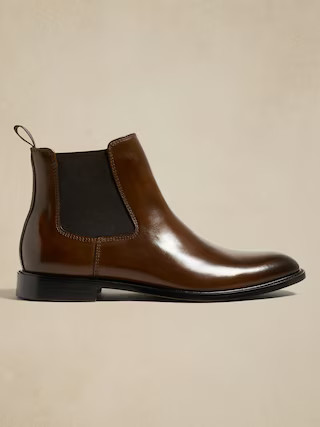 Leather Dress Chelsea Shoe | Banana Republic Factory