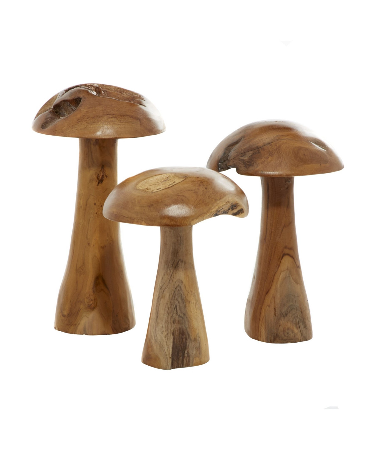Teak Wood Mushroom Sculpture, Set of 3 | Macys (US)