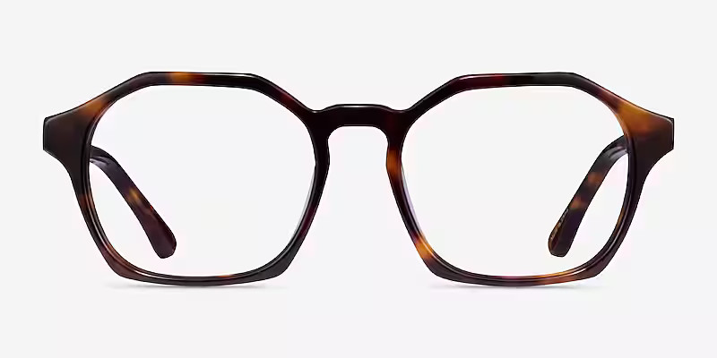 Famous Geometric Tortoise Full Rim Eyeglasses | Eyebuydirect | EyeBuyDirect.com