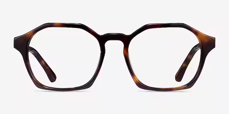 Famous Geometric Tortoise Full Rim Eyeglasses | Eyebuydirect | EyeBuyDirect.com