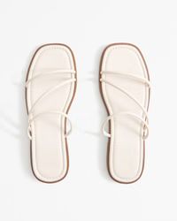 Strappy Slide Sandals | Abercrombie & Fitch (US)