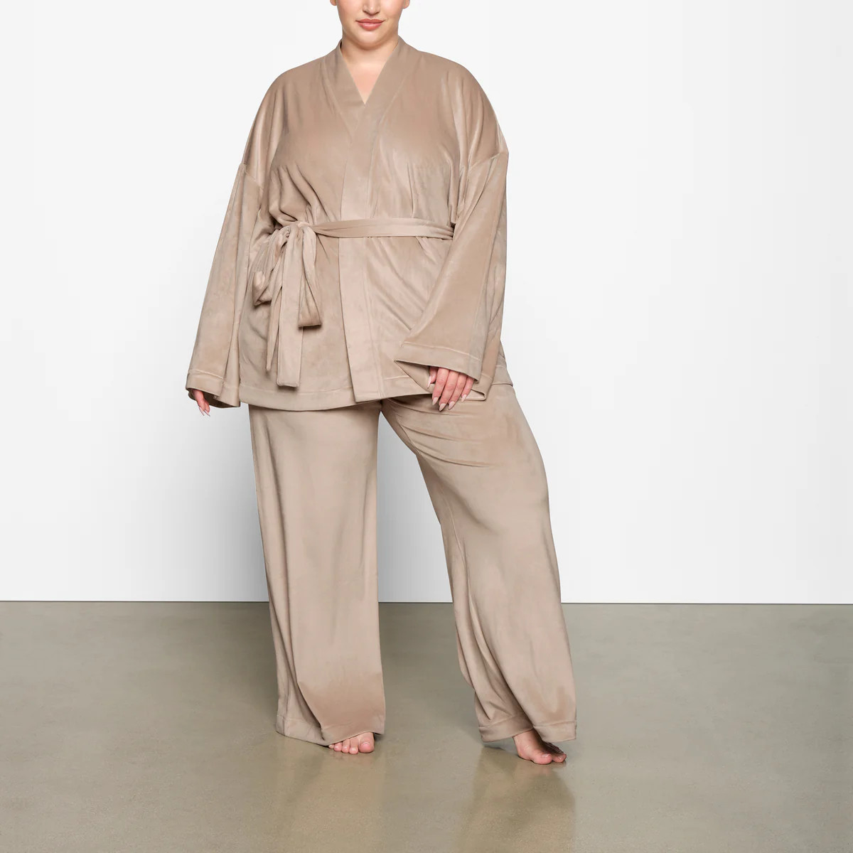 VELOUR WRAP SLEEP SET | SKIMS (US)