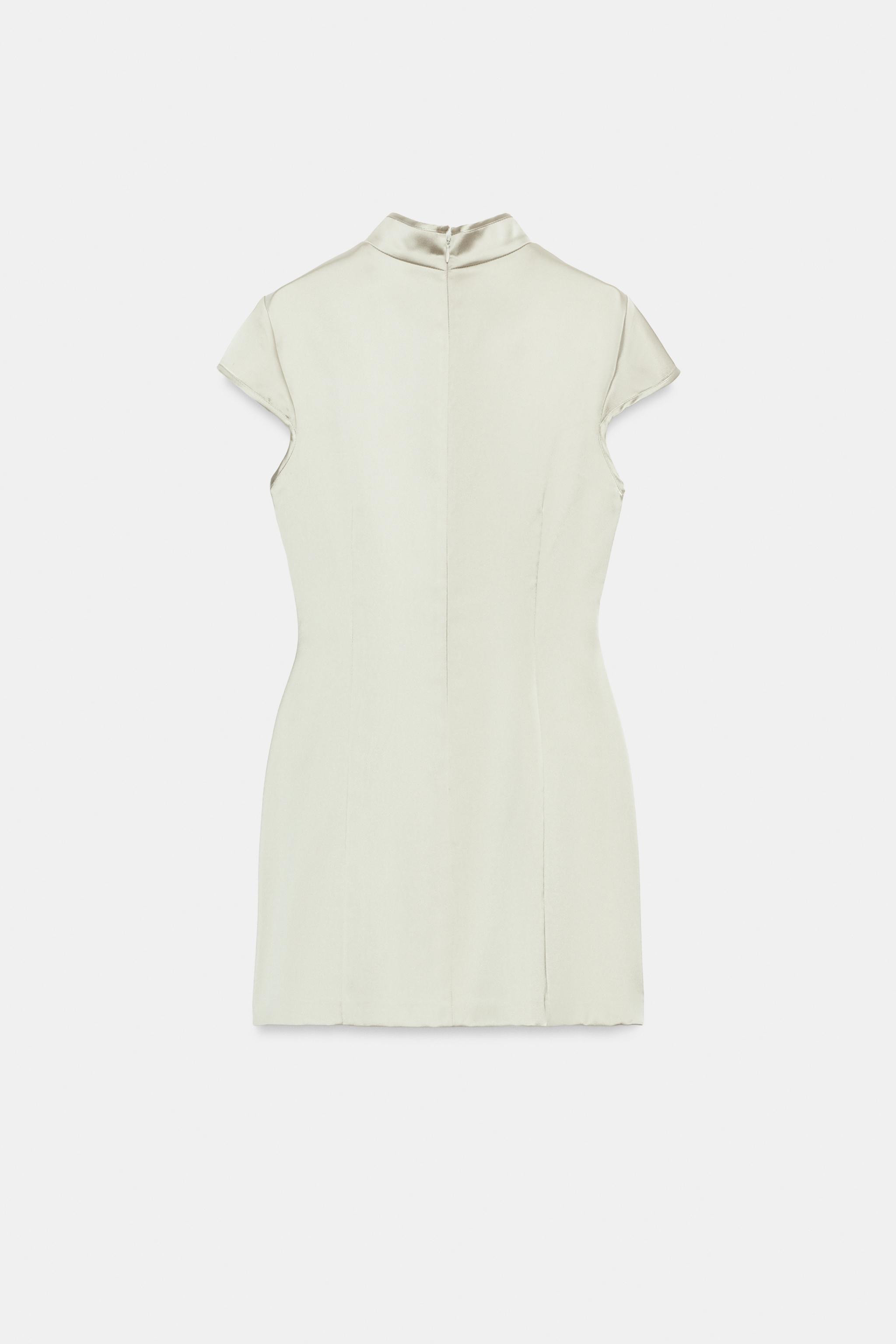 SATIN CUT-OUT MINI DRESS | Zara US