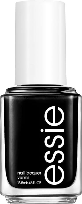 essie Salon-Quality Nail Polish, 8-Free Vegan, Jet Black, Licorice, 0.46 fl oz | Amazon (US)