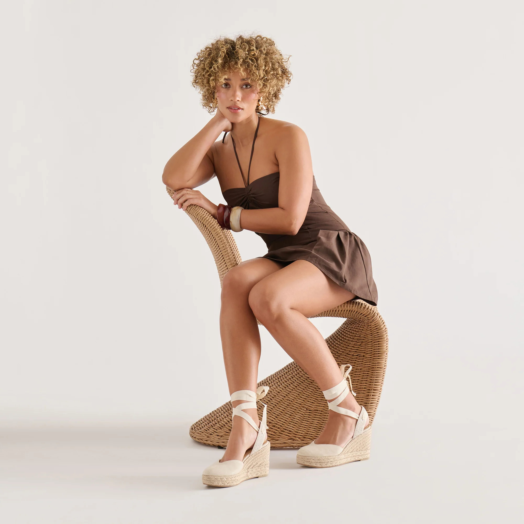 Noura Ecru Linen Wedges | Dolce Vita | DolceVita.com