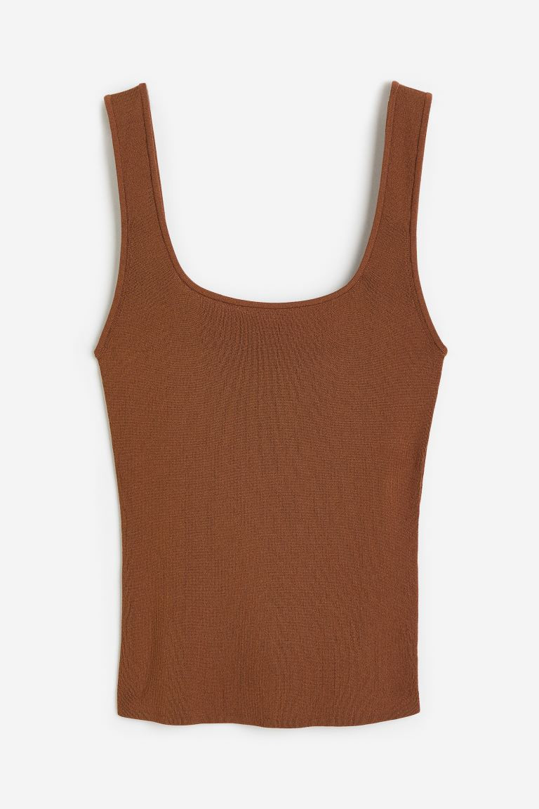 Ribbed vest top | H&M (UK, MY, IN, SG, PH, TW, HK)
