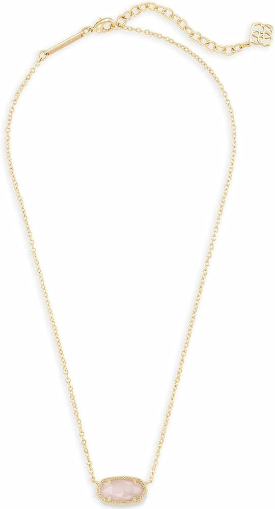 Amazon.com: Kendra Scott Elisa Pendant Necklace for Women, Fashion Jewelry, 14k Gold-Plated, Rose... | Amazon (US)