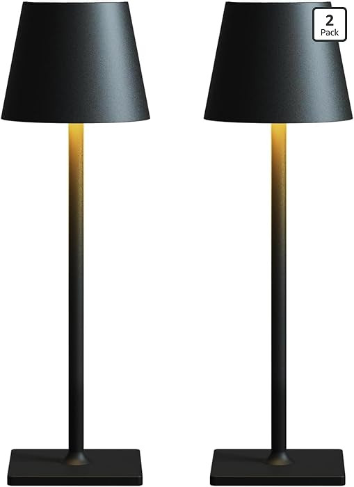 Cordless Table Lamp Rechargeable Lamps: 6000mAh Battery Operated Table Lamp Outdoor Waterproof, T... | Amazon (US)