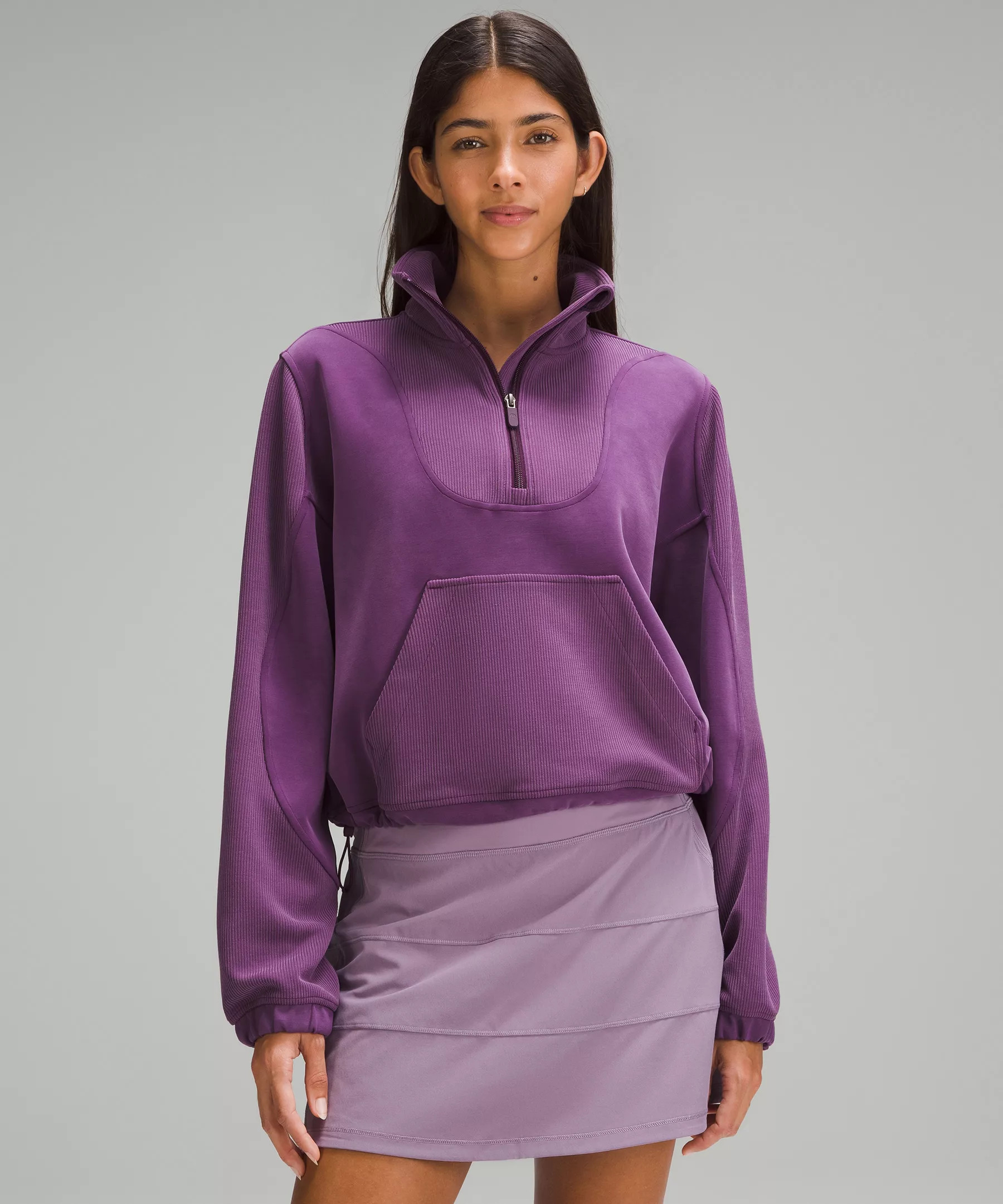 Brushed Softstreme Ribbed Half Zip | Women's Hoodies & Sweatshirts | lululemon | Lululemon (US)