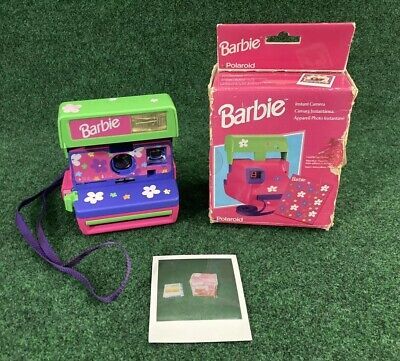 Vintage 1999 Barbie Mattel Polaroid Instant One Step 600 Camera Strap Box TESTED  | eBay | eBay US