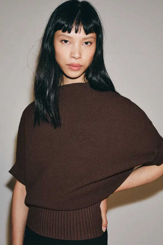 FITTED WAIST KNIT TOP | Zara US