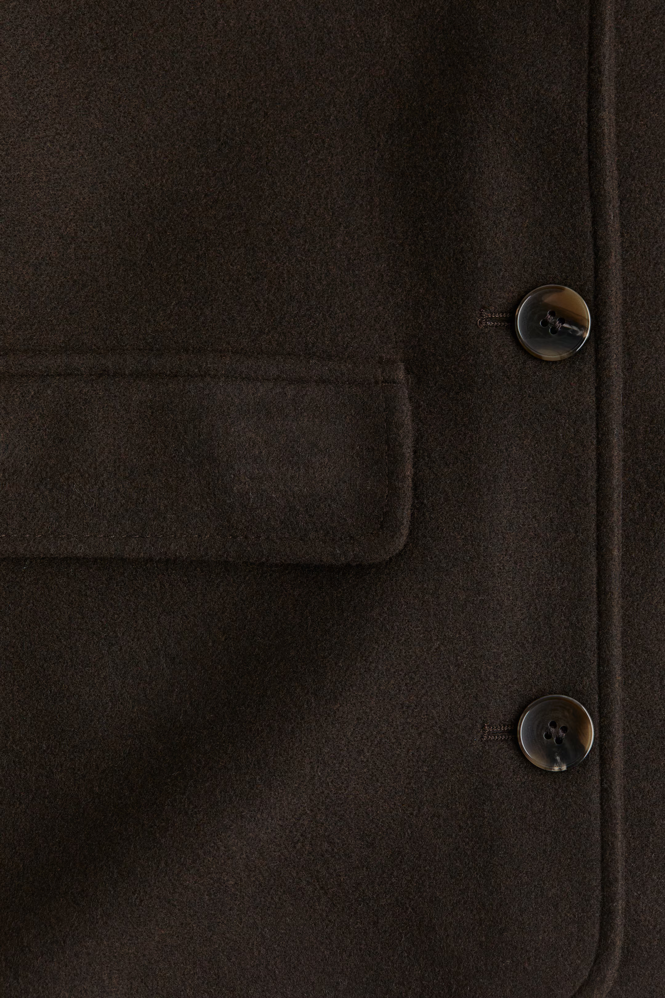 Collared jacket - Dark brown - Ladies | H&M GB | H&M (UK, MY, IN, SG, PH, TW, HK)