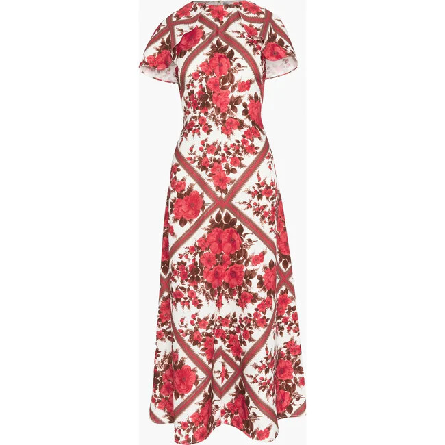 Hill House Home | The Davina Dress, (Red Diamond Rose, Size Medium) | Maisonette | Maisonette