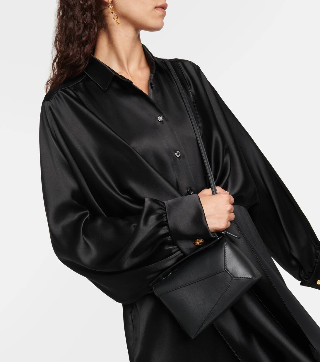 Puzzle Edge Mini leather shoulder bag | Mytheresa (US/CA)