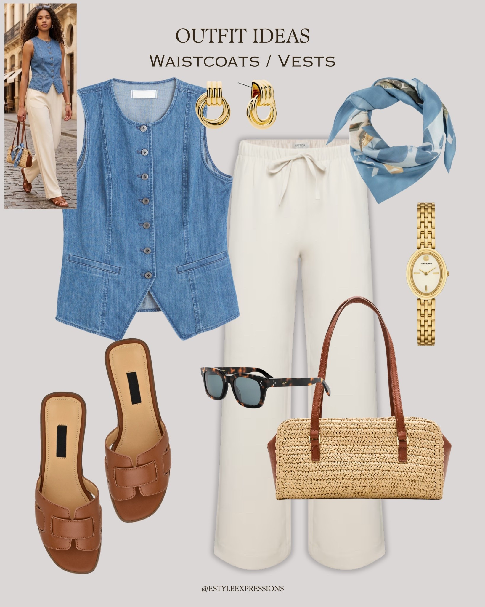 Summer Outfits with chic Waistcoats!✨The vest is the ultimate summer style hack — a structured piece that effortlessly elevates any casual bottom,  pull-on pants. Polished on top, relaxed on the bottom — that’s the summer vibe we’re chasing. ☀️🌿

#LTKootd #LTKTravel #LTKMothersDay