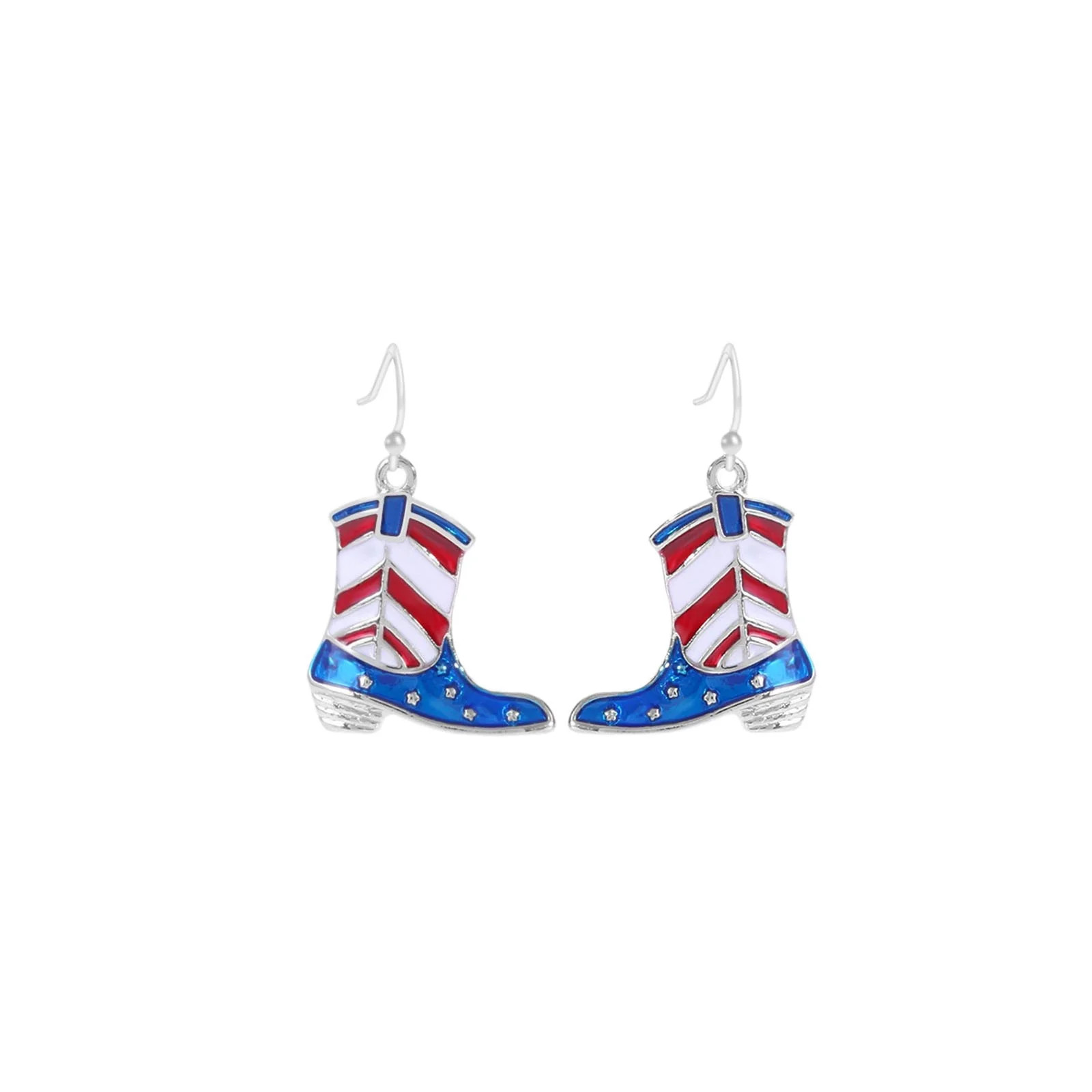 American Flag Drop Earrings for Women USA Patriotic Dangle Earrings for Labor Day, 4th of July Re... | Walmart (US)