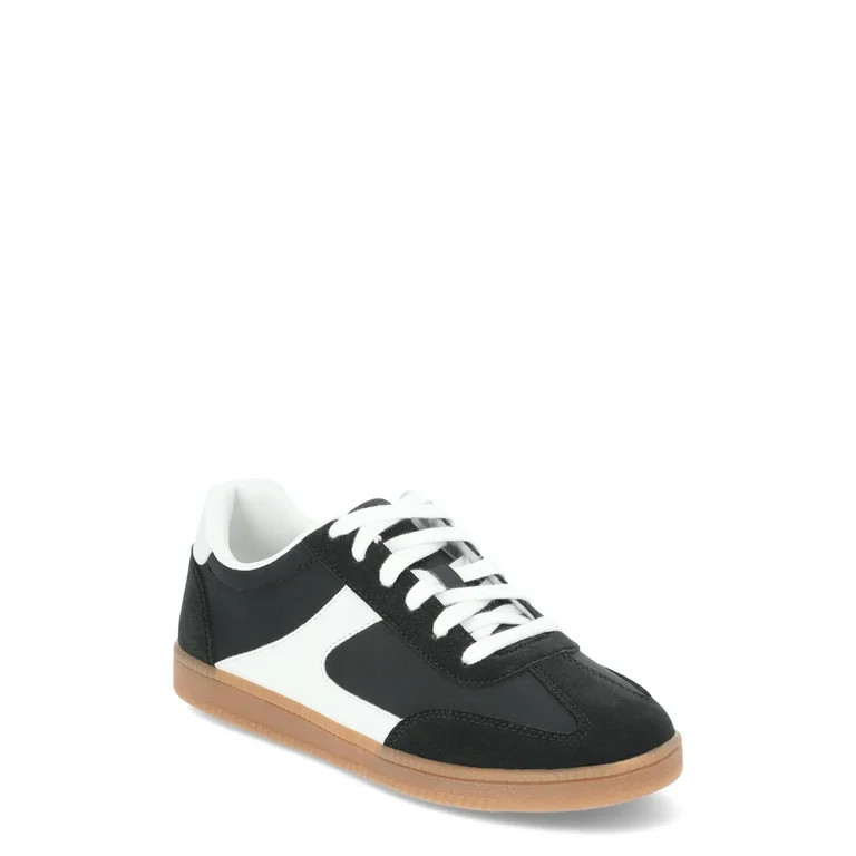 No Boundaries Lace Up Sporty Sneakers, Women's | Walmart (US)