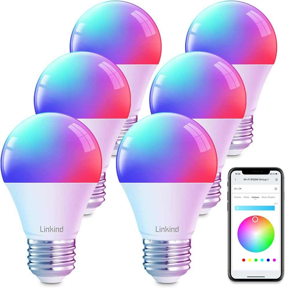 Linkind Smart Light Bulbs,Smart Bulb That Work with Alexa & Google Home,LED Light Bulbs Color Cha... | Amazon (US)
