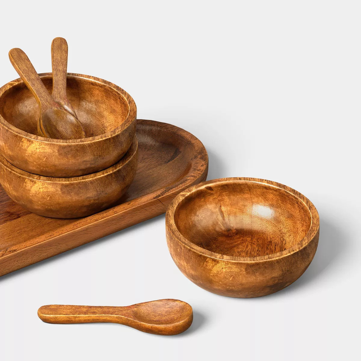 Wooden Serving Mini Bowl Set with Tray - Threshold™ | Target