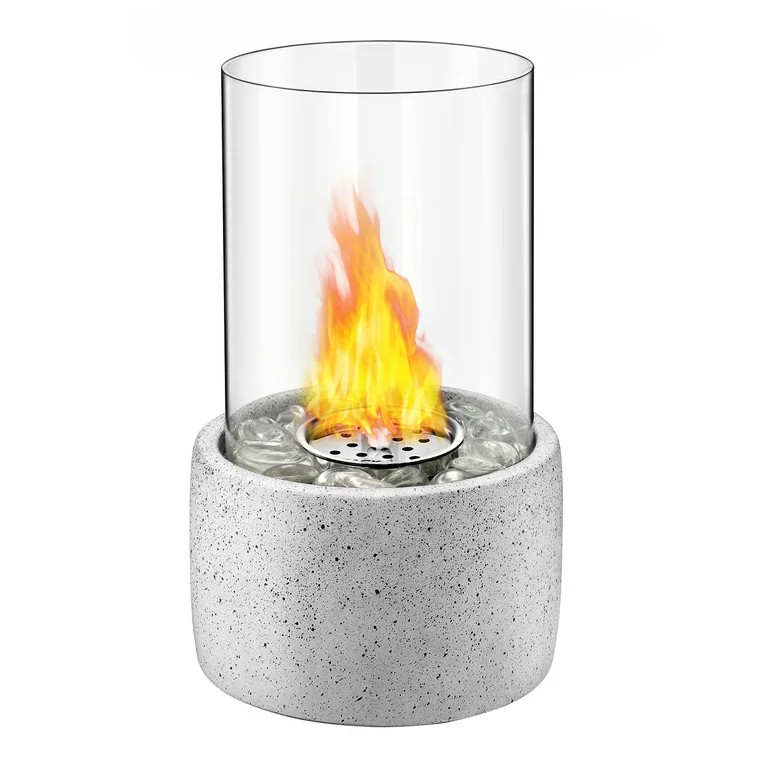 TACKLIFE Tabletop Fire Pit, Tabletop Fireplace with Glass Stone | Walmart (US)