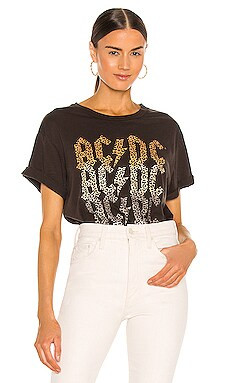 Chaser Recycled Vintage Jersey Rolled Short Sleeve Crew Neck Tee in Union Black from Revolve.com | Revolve Clothing (Global)