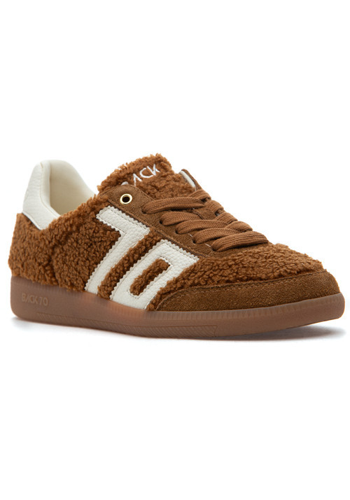 Back 70 Teddy Sneaker Tobacco White | Jildor Shoes