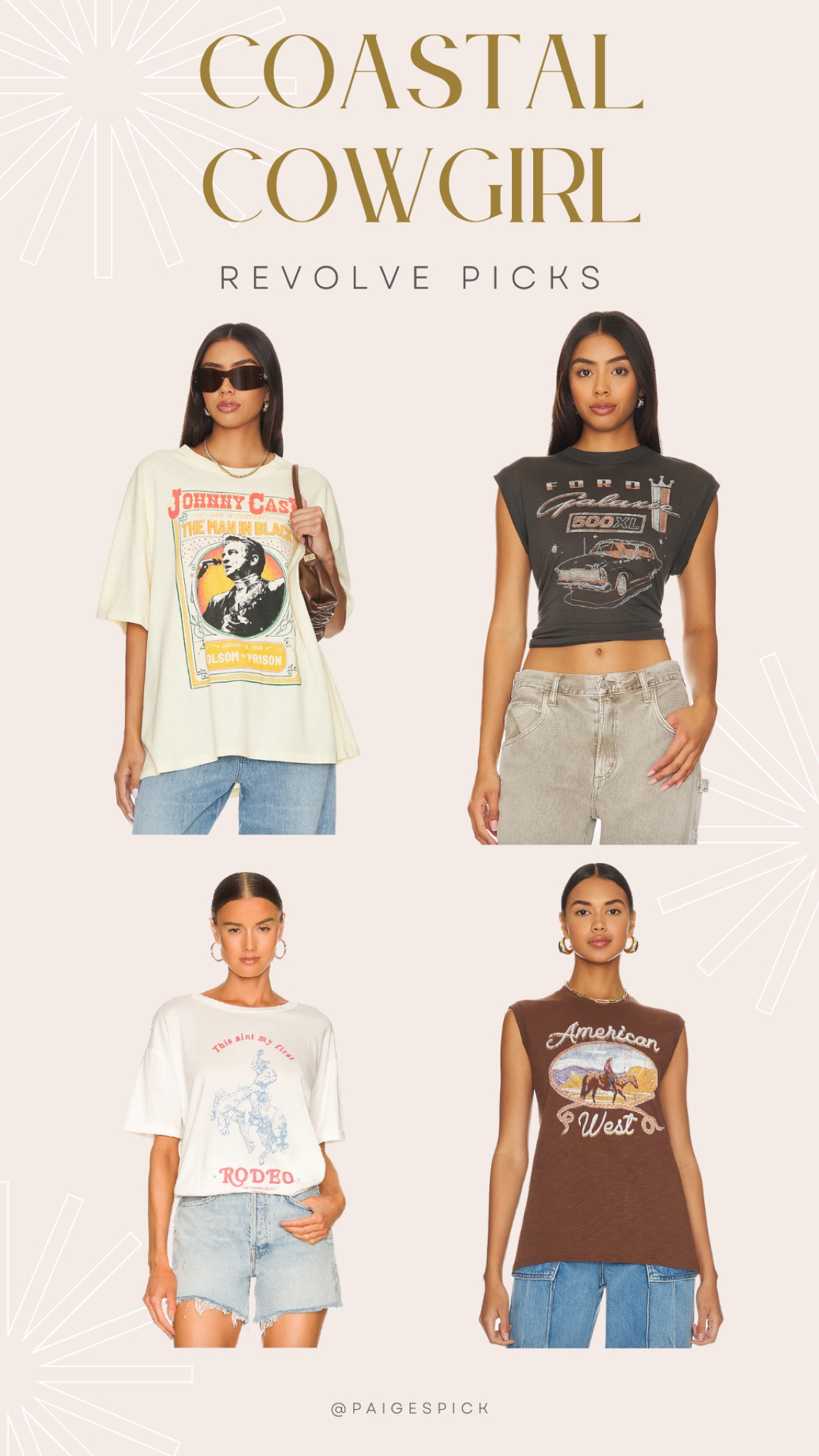 Coastal cowgirl outfit ideas from revolve - country concert outfit ideas, graphic tees, beer tees, oversized tshirts. 

#LTKstyletip #LTKsalealert #LTKunder100