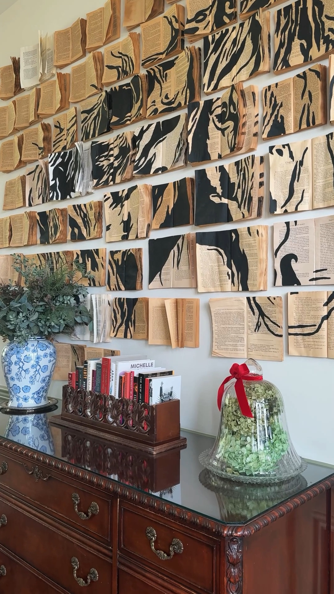 Using thrifted books the “wrong” way has never felt so right! The best thrift flip I’ve ever done is this horse art installation using thrifted books! Less books in the landfill and more art in the world - win win! 
.
.
.
#vintagehome #thriftedhome #thrifting #thriftshopping #thriftflip

#LTKstorytime #LTKdayinmylife #LTKHome