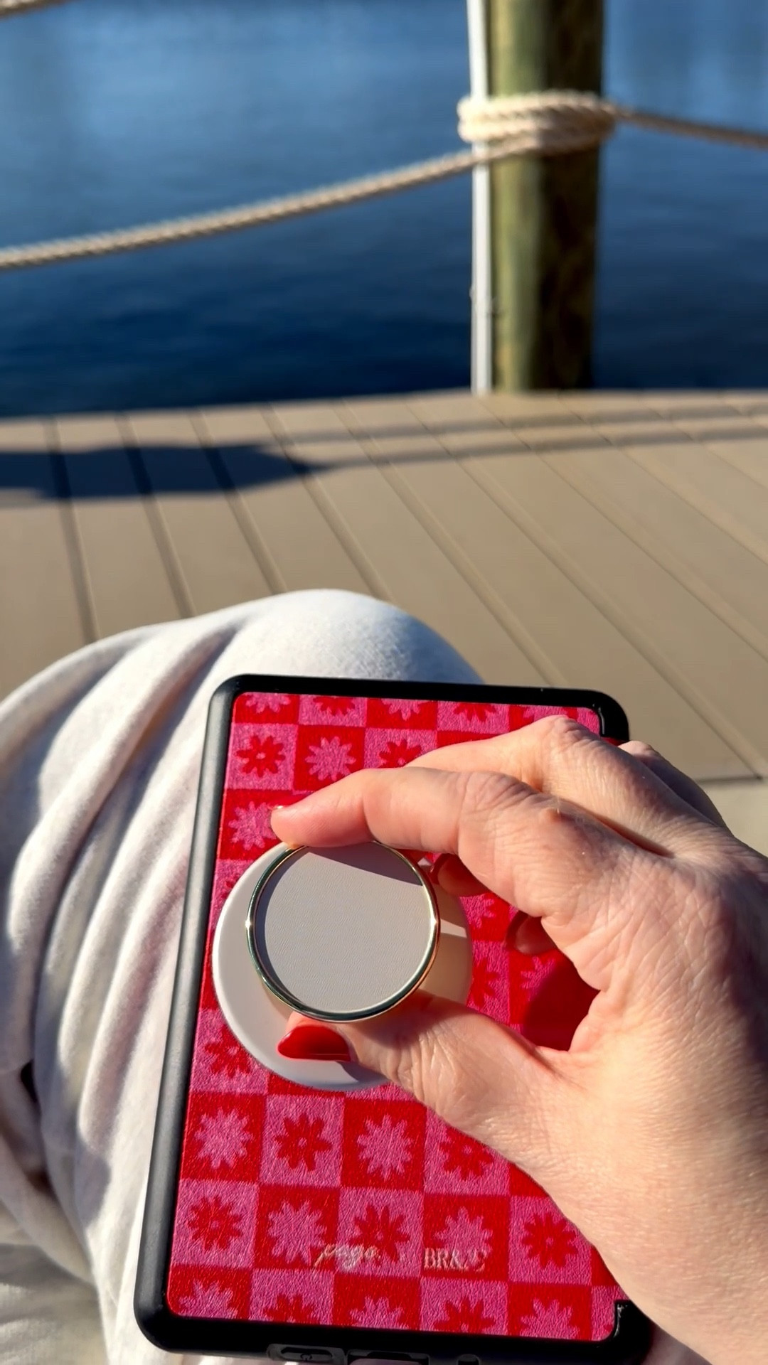 How I make add a pop socket to my kindle covers! 

1) I love @page.theshop kindle covers. Each one comes with a bookmark and a pouch. 
2) add a MagSafe adapter to the back where it feels most comfortable to you. Make sure the kindle is in the case before attaching the adapter, otherwise it doesn't stick as well. 
3) press it on extra hard and let it sit for a minute. 
4) add a mag safe pop socket! I have a few that are just used for my kindles. But I also always have one on my phone. Love the suction grip pop socket. 

#Reading #Booktok 

#LTKselfcare