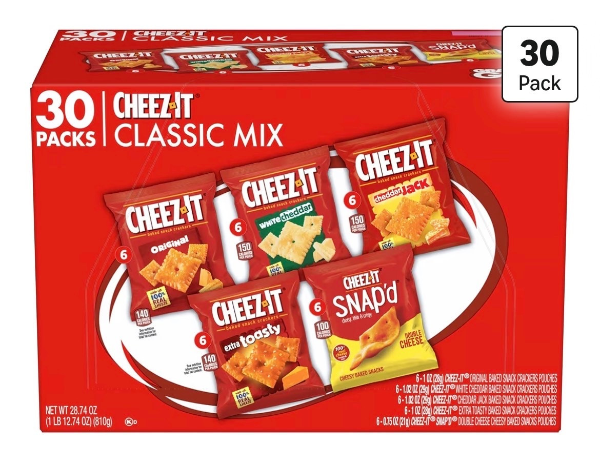 The Cheez-It Classic Mix Variety Pack is only around $13 on Amazon! This mix isn’t available often, and is very rarely on sale when you can find it, so it’s a great time to grab. 🧀

#LTKSaleAlert #LTKfoodie #LTKKids