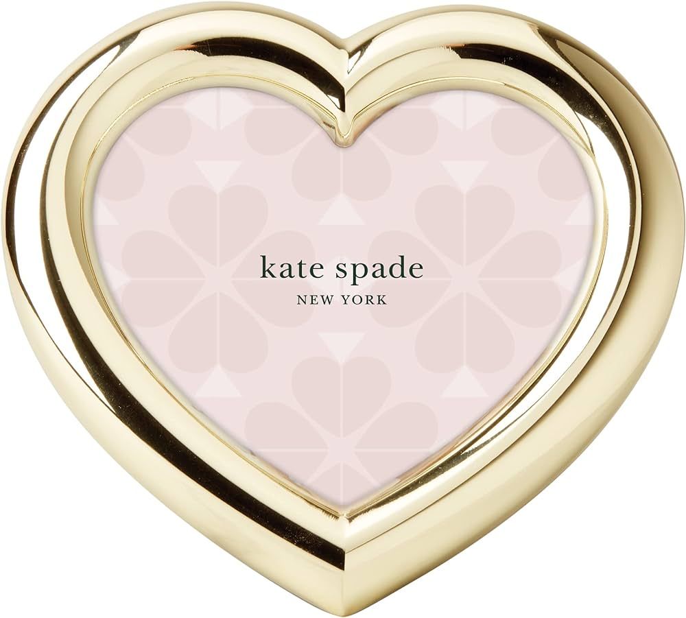 Kate Spade New York Ks Gold Heart Frame, 1.00, Metallic | Amazon (US)