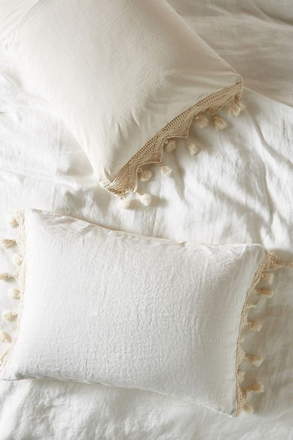 Tasseled Linen Shams | Anthropologie (US)