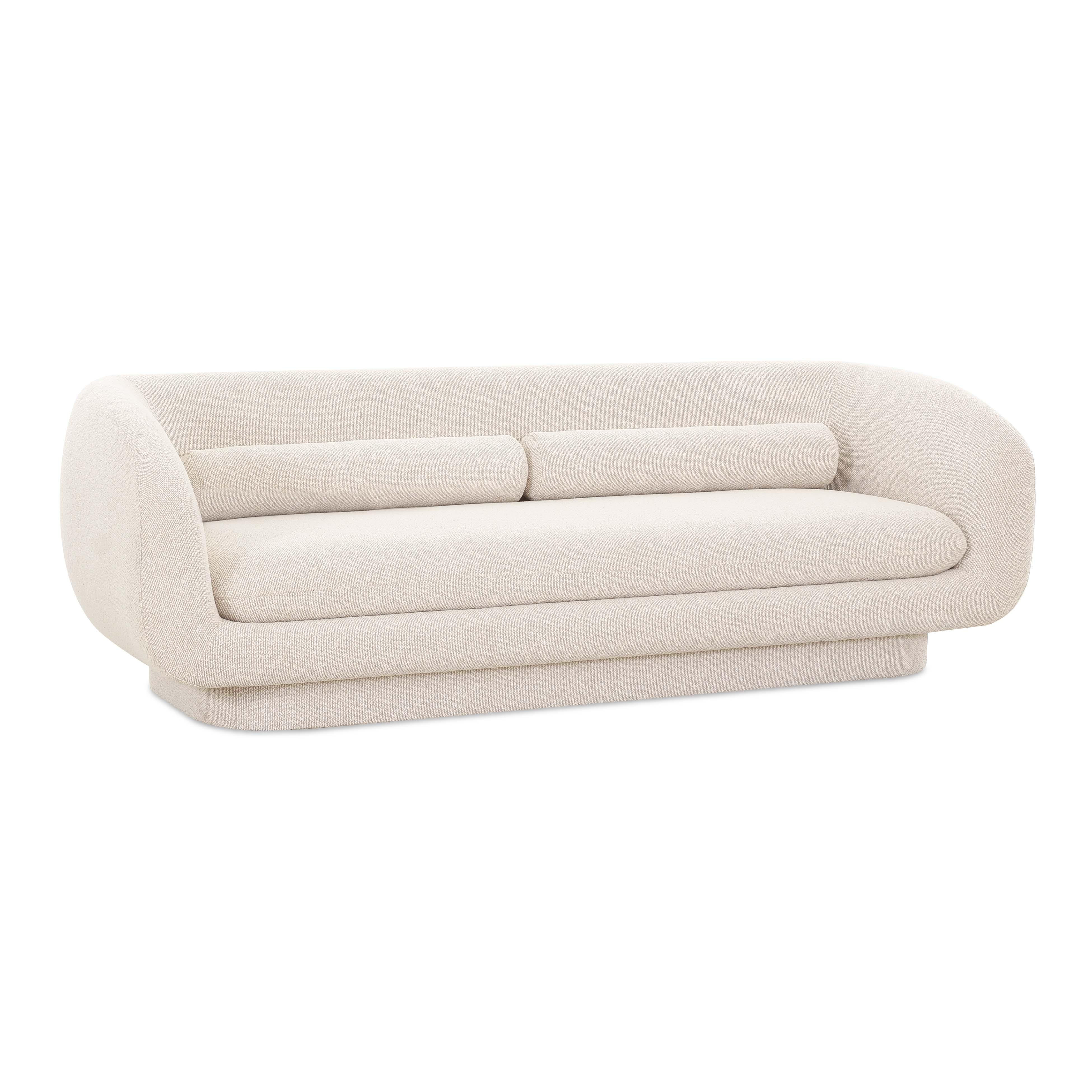 Simone 96" Cream Boucle Sofa | TOV Furniture