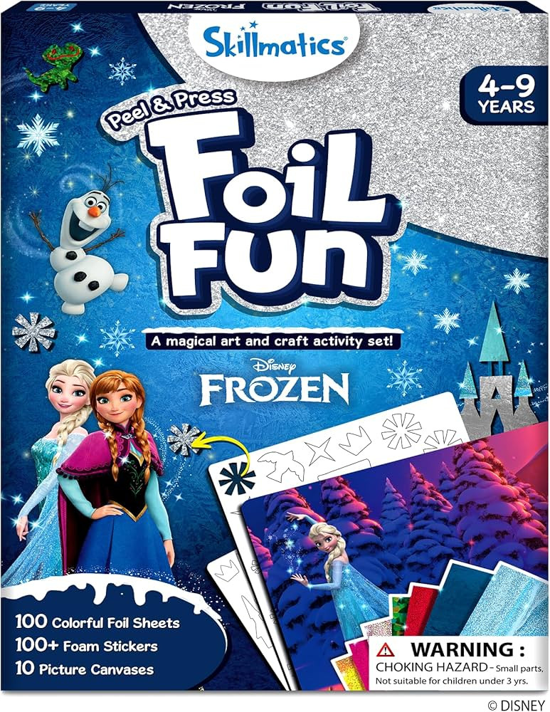 Skillmatics Art & Craft Activity - Foil Fun Disney Frozen, No Mess Art for Kids, Craft Kits, DIY ... | Amazon (US)