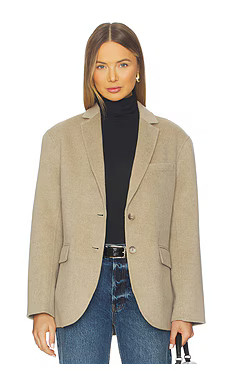 ANINE BING Quinn Blazer in Oatmeal Melange from Revolve.com | Revolve Clothing (Global)