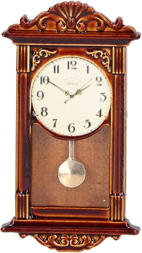 Mini Dollhouse Wall Clock 1:12 Miniature Alarm Clock for Doll House Decoration DIY Craft Minihous... | Amazon (US)