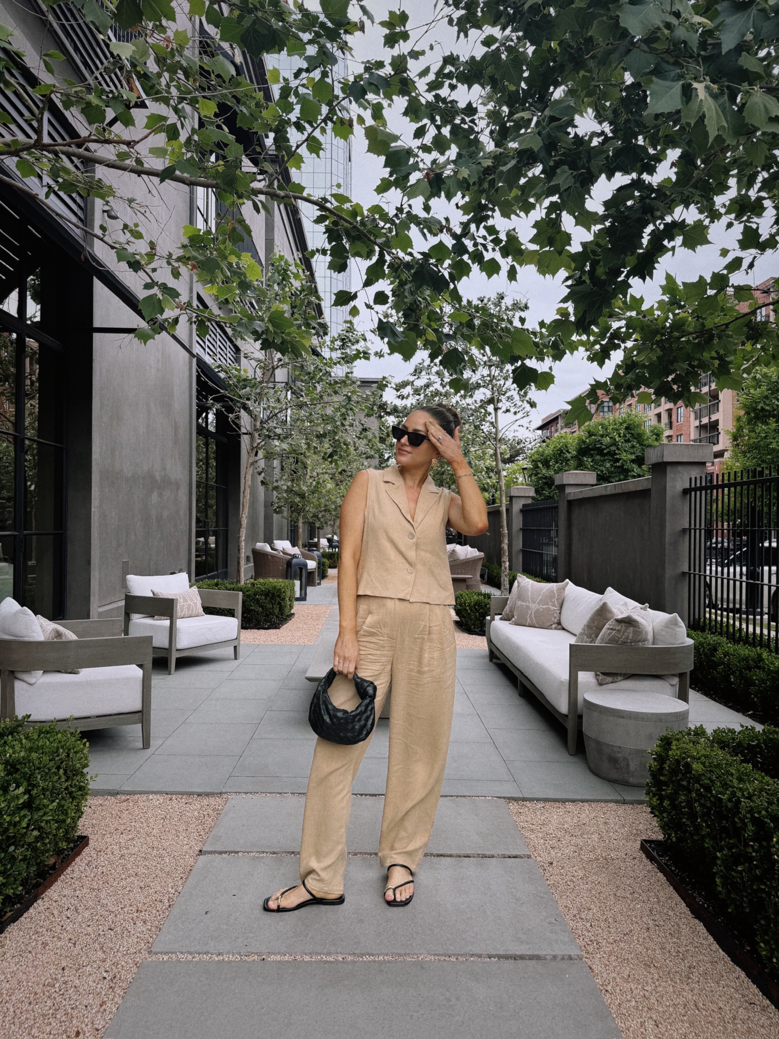 Matching linen set for spring// Dress any of these pieces up or down. Wearing size small. Amazon finds, Denim fashion,  spring fashion, spring style, spring staples, spring wardrobe, affordable fashion, fashion finds, date night tops

#LTKSeasonal