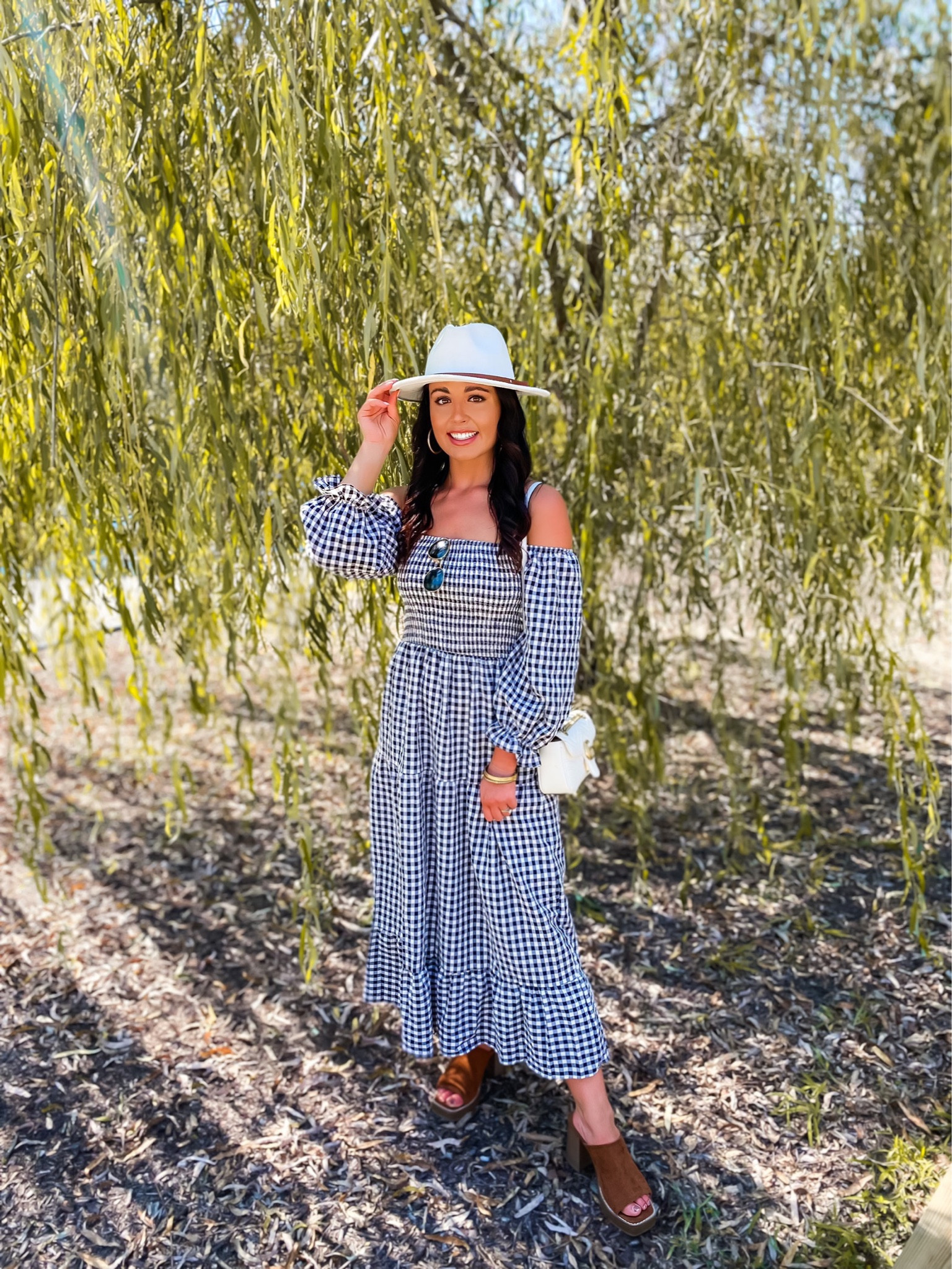 $30 amazon plaid maxi dress (wearing a small, 5+ colors) this is great for transitioning to fall! $25 amazon designer inspired suede hat and $35 target mule sandals #founditonamazon 

#LTKunder50 #LTKSeasonal #LTKshoecrush