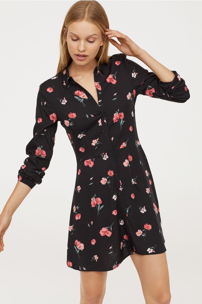 Patterned Shirt Dress | H&M (US + CA)