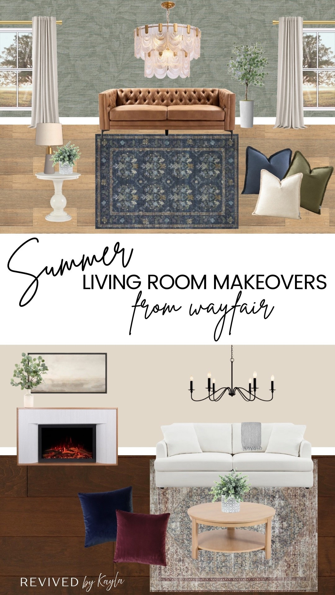Two living room makeover ideas from Wayfair ✨ 

#wayfair #wayfairpartner @wayfair 
#homedecor #homedesign #homeinspo #inspiration #livingroomdecor #livingroomdesign #neutral #modern #home #homecolors #roomdesign #roomdecor #moody #olivegreen 

#LTKFindsUnder50 #LTKFindsUnder100 #LTKHome