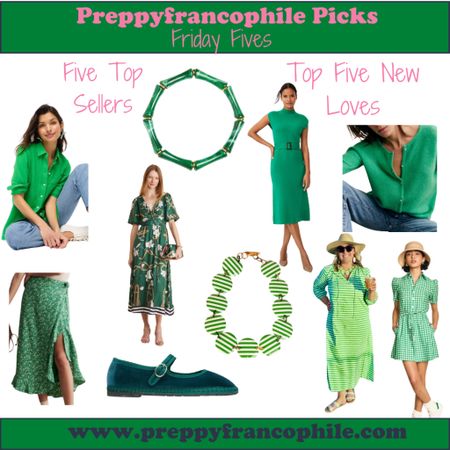 Friday Fives - your favorites and mine from this week!  
All green for St. Patrick’s Day.

#fridayfives #preppyfrancophilepicks

#LTKfindsunder50 #LTKstyletip